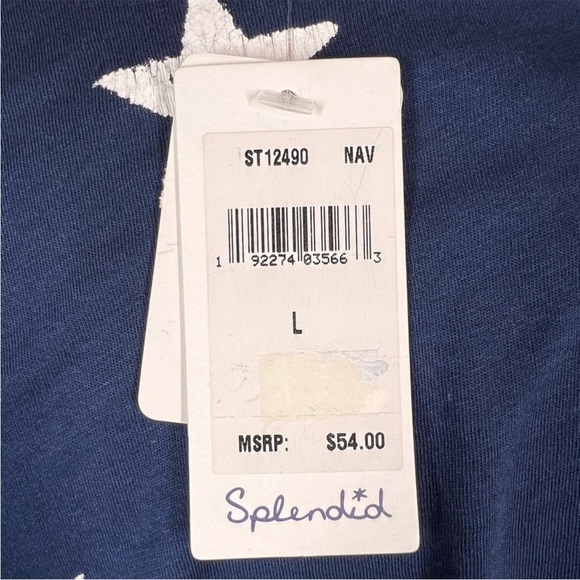 NWT Splendid Liberty Star Cropped Tee - Picture 10 of 10
